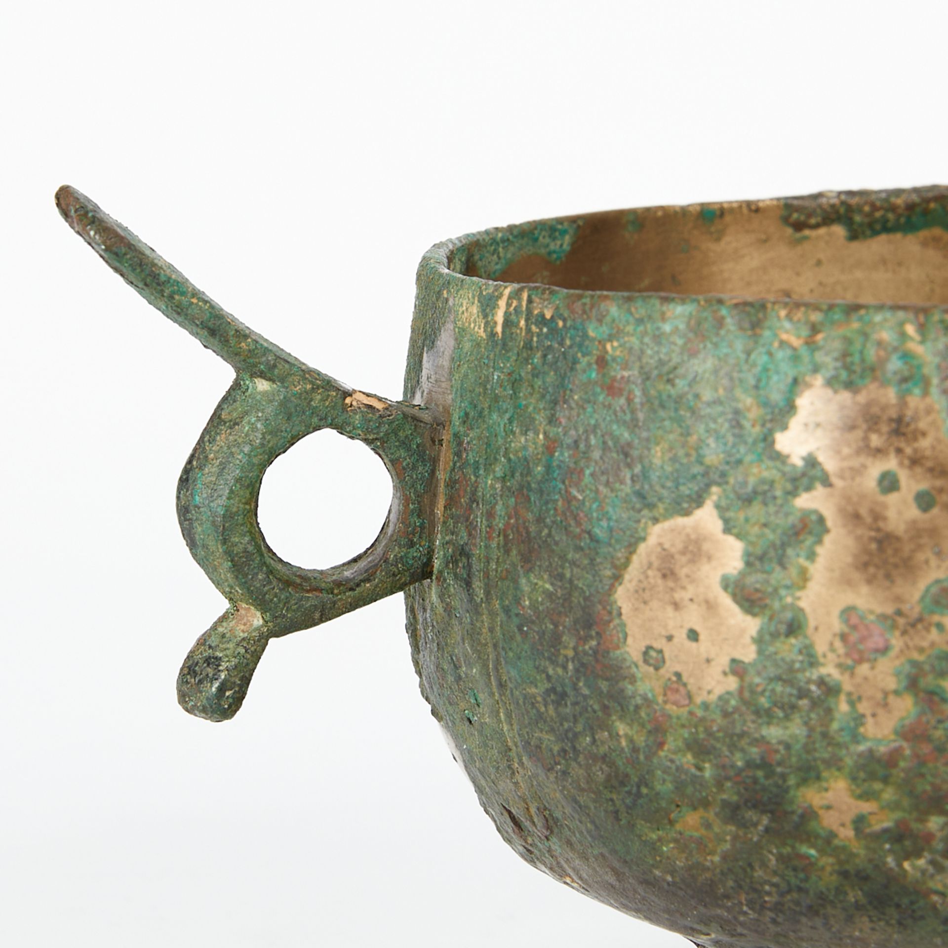 Chinese Silvered Copper Cup Likely Tang - Image 8 of 10