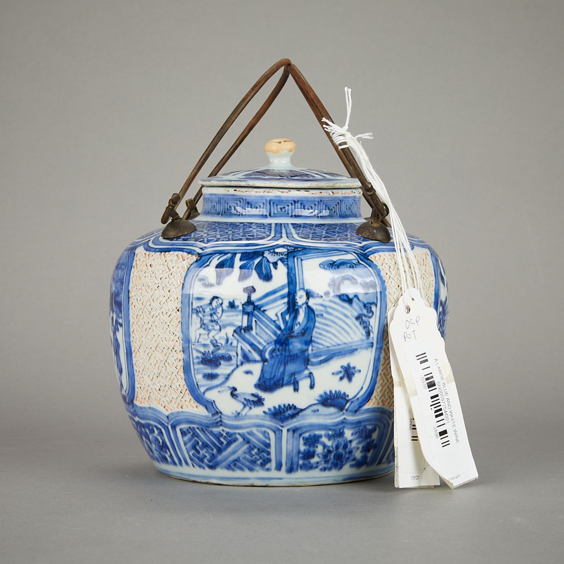 Rare Chinese Wanli Porcelain Blue & White Wine Pot - Image 5 of 30