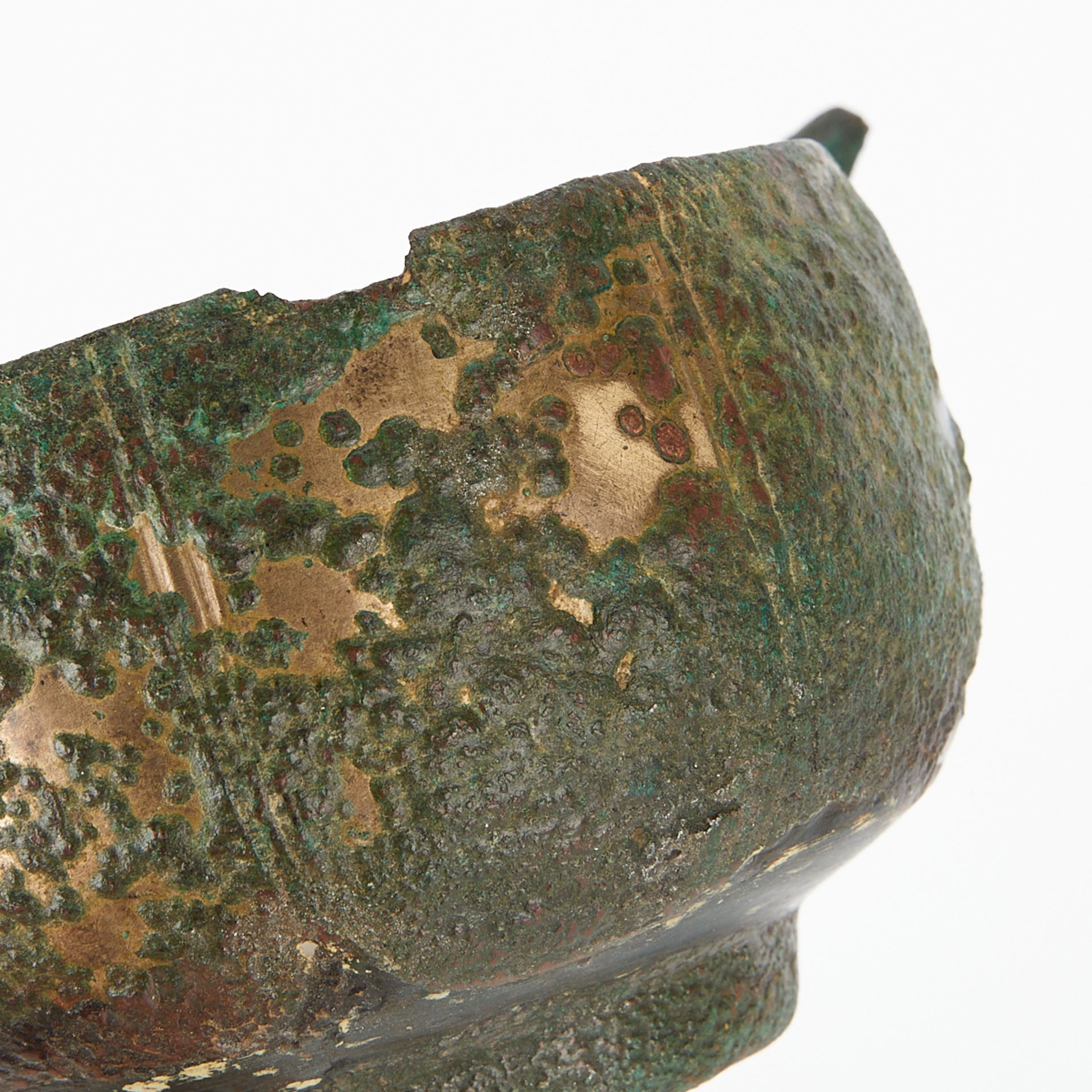 Chinese Silvered Copper Cup Likely Tang - Image 9 of 10