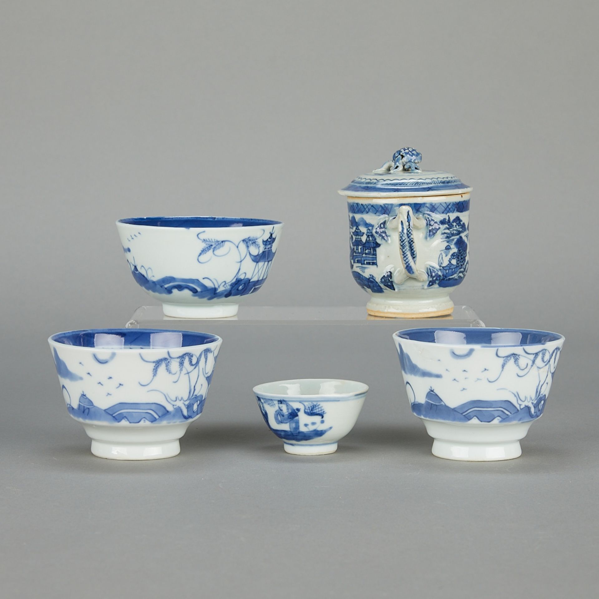 14 Pcs 19th c. Chinese Canton Porcelain - Image 4 of 25