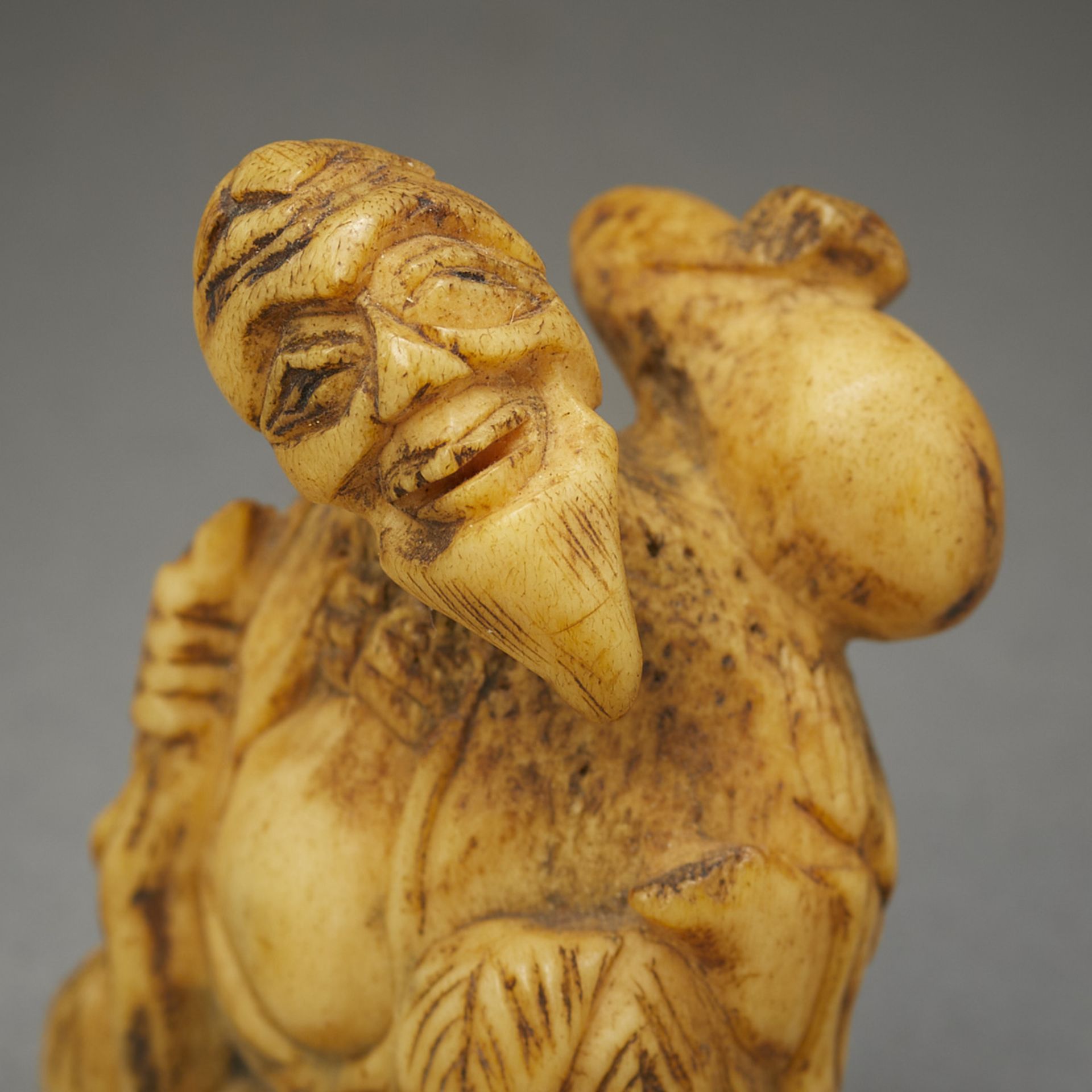 Chinese Carved Antler Netsuke - Image 2 of 8