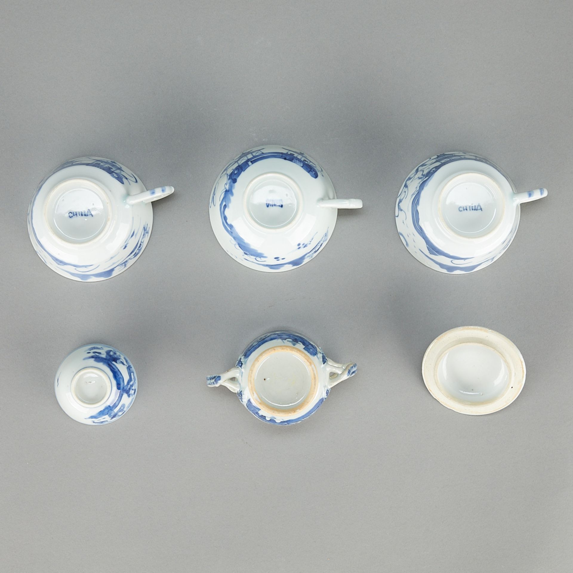 14 Pcs 19th c. Chinese Canton Porcelain - Image 8 of 25