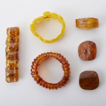 Grp: Amber Bracelets and Specimens