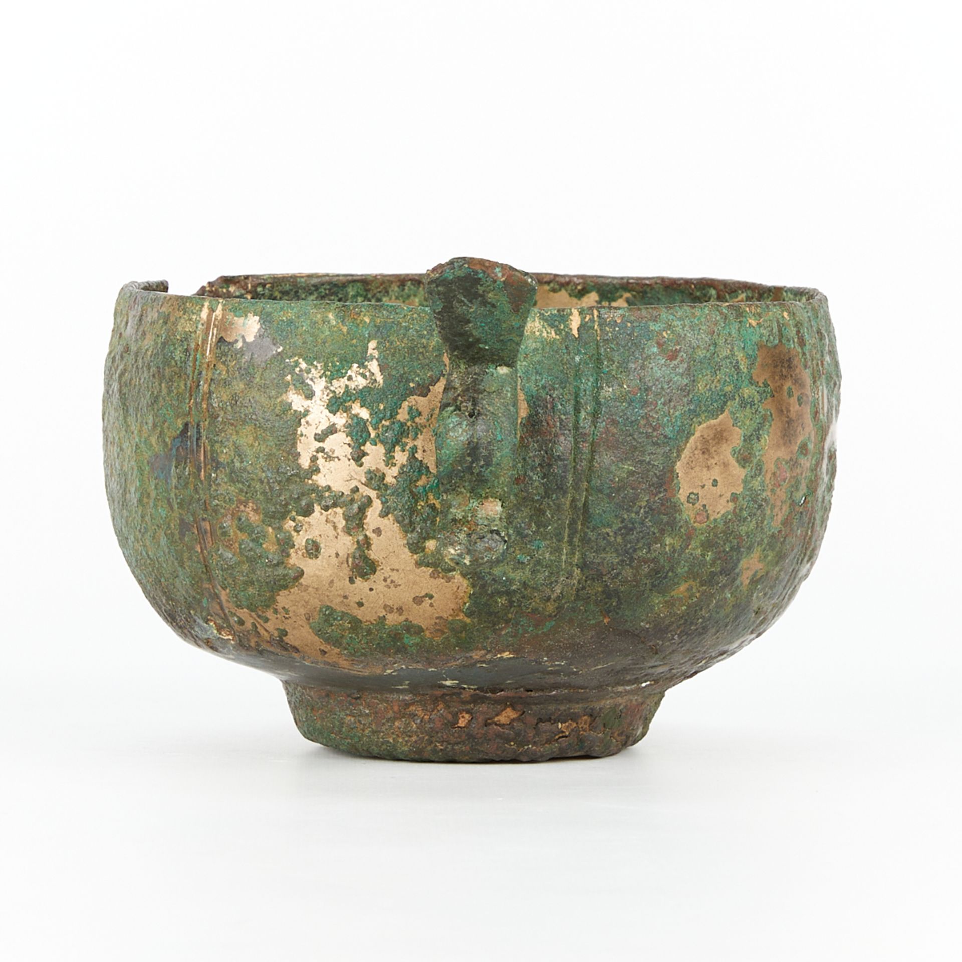 Chinese Silvered Copper Cup Likely Tang - Image 3 of 10