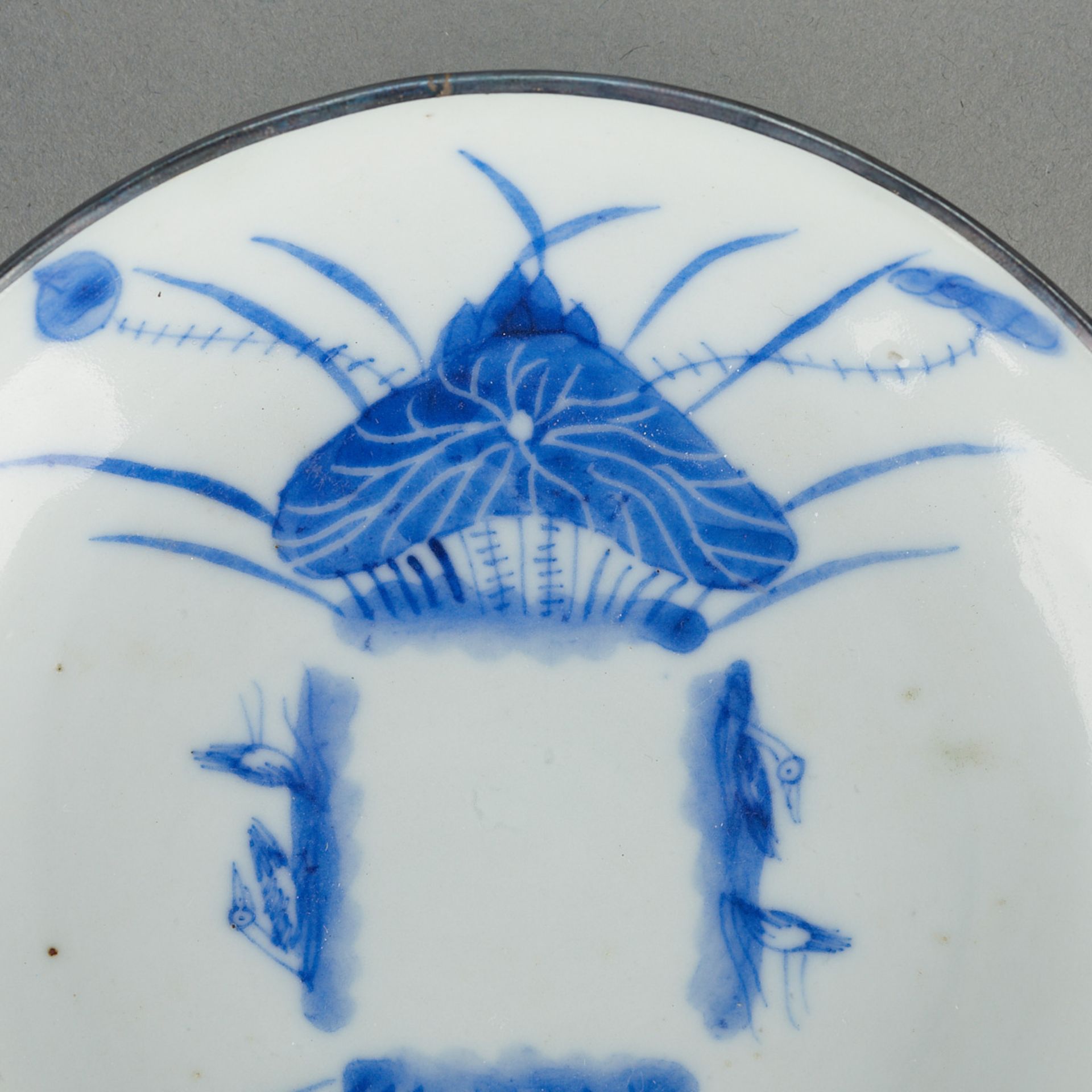 3 Chinese Bleu de Hue Porcelain Dishes - Image 9 of 11
