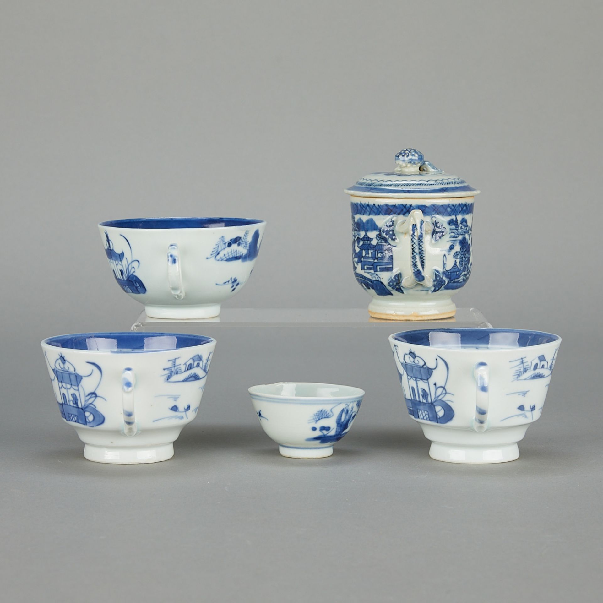 14 Pcs 19th c. Chinese Canton Porcelain - Image 6 of 25