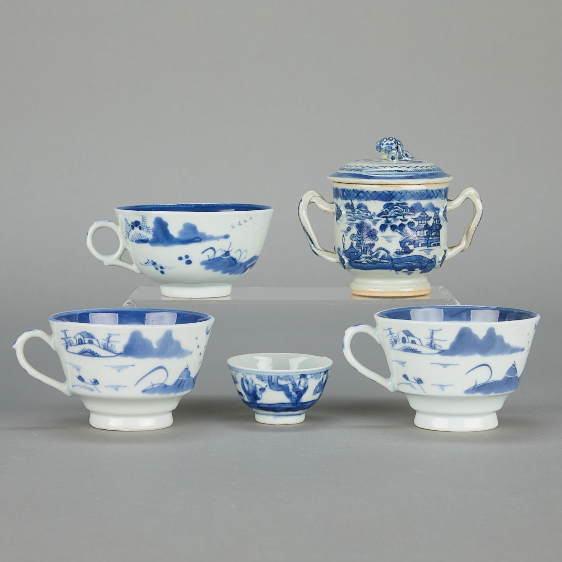 14 Pcs 19th c. Chinese Canton Porcelain - Image 3 of 25