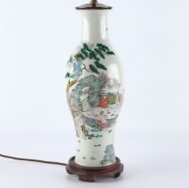 Chinese Porcelain Famille Rose Vase as Lamp