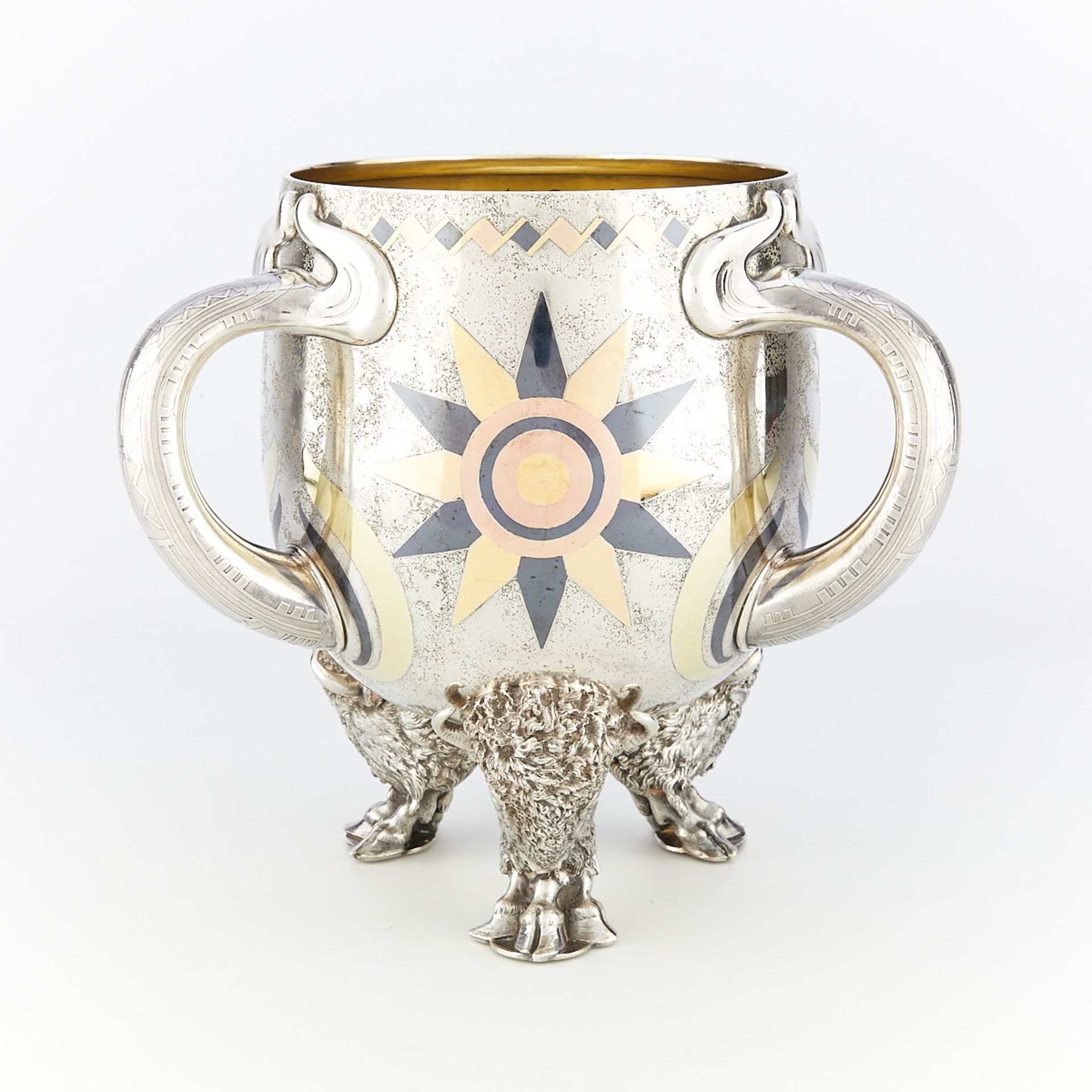 Large Tiffany Sterling Trophy Cup 83.21 Troy oz - Image 2 of 20