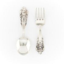 Set 2 Sterling "Grand Baroque" Children's Flatware