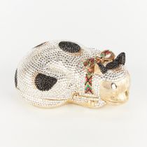 Vintage Judith Leiber Sleeping Cat Minaudiere Bag