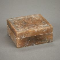 Chinese PRC Carved Soapstone Box