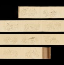 Japanese He-Gassen Scroll Painting