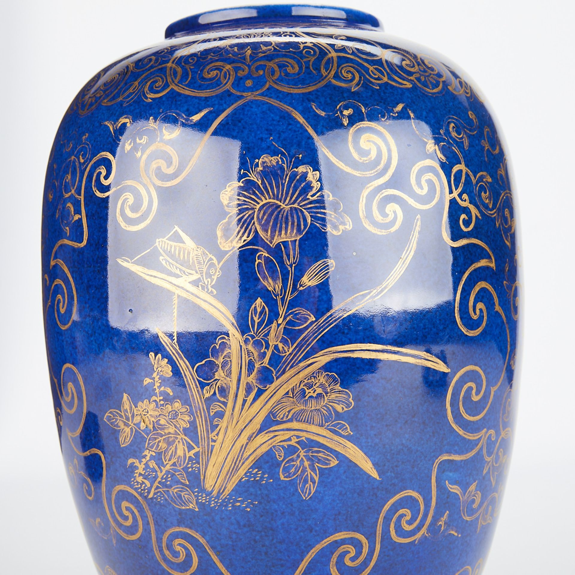18th c. Chinese Powder Blue Porcelain Vase - Image 9 of 9