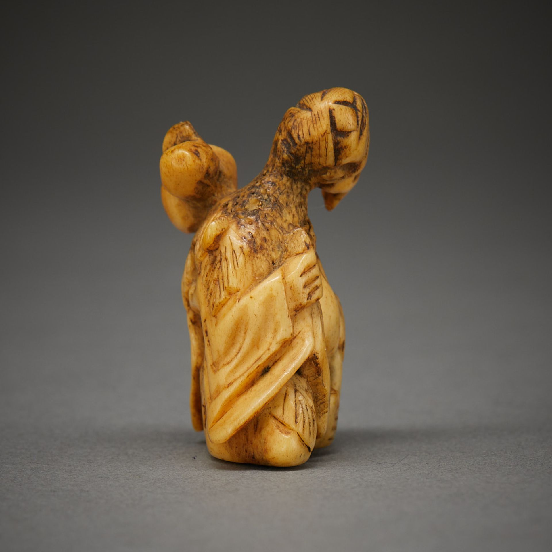 Chinese Carved Antler Netsuke - Image 5 of 8