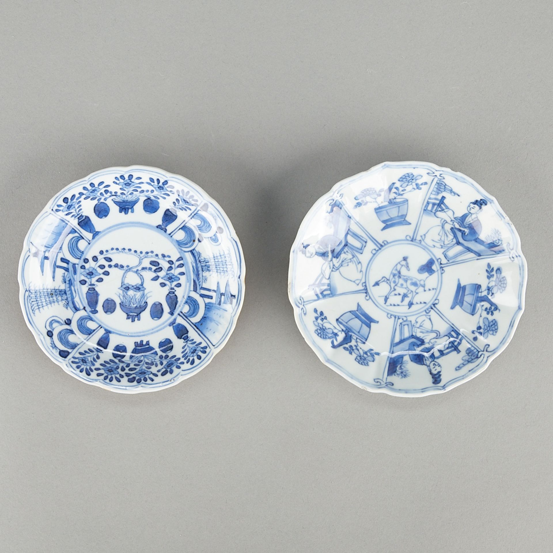 4 Chinese Kangxi Porcelain Cups & Saucers - Image 10 of 13