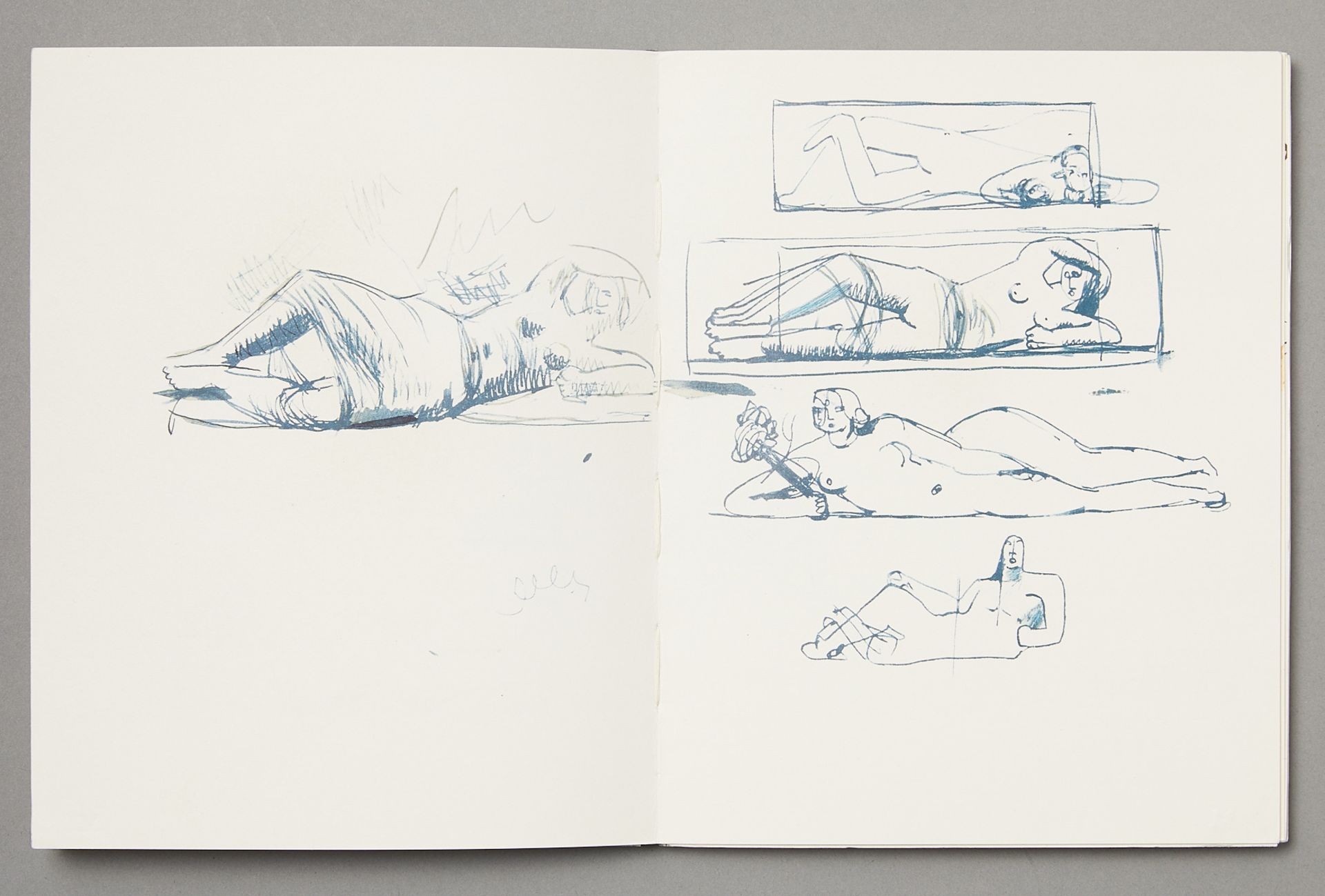 Henry Moore West Wind Relief Sketchbooks & Print - Bild 8 aus 19