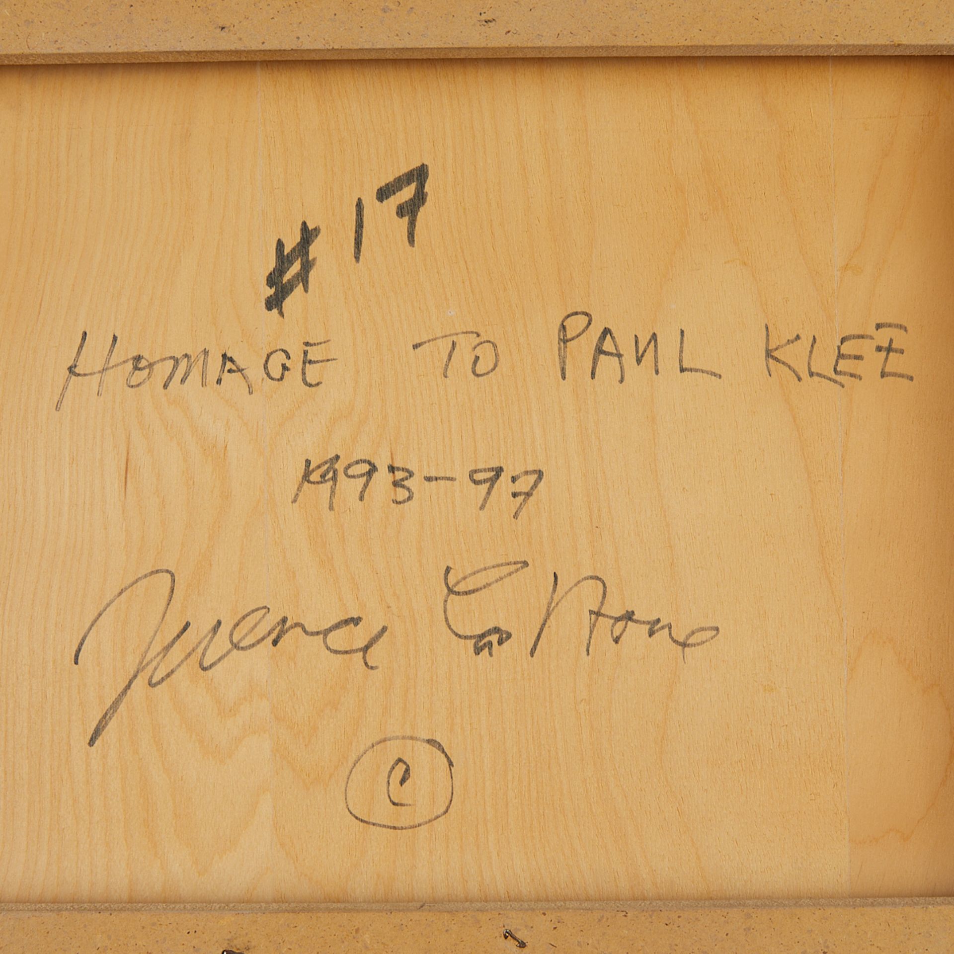 Terence La Noue "Homage To Paul Klee" Mixed Media - Bild 5 aus 6
