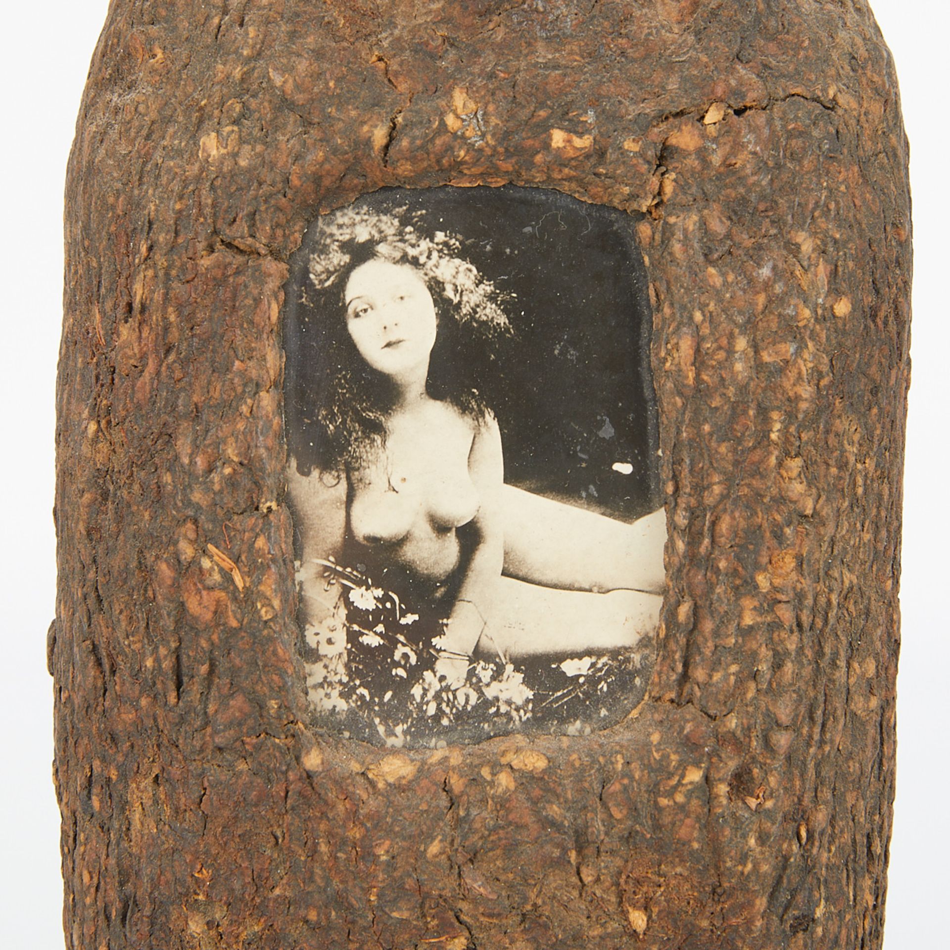 Cork Encased Bottle w/ Photo of Nude Woman - Bild 2 aus 10