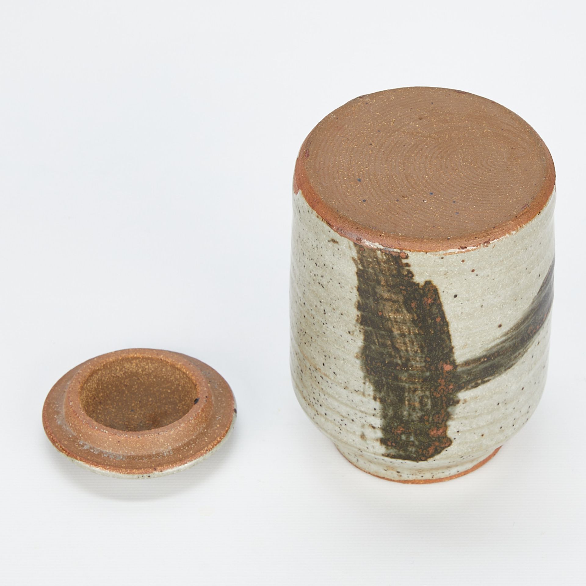 Peter Leach Ceramic Lidded Vessel - Marked - Bild 8 aus 10