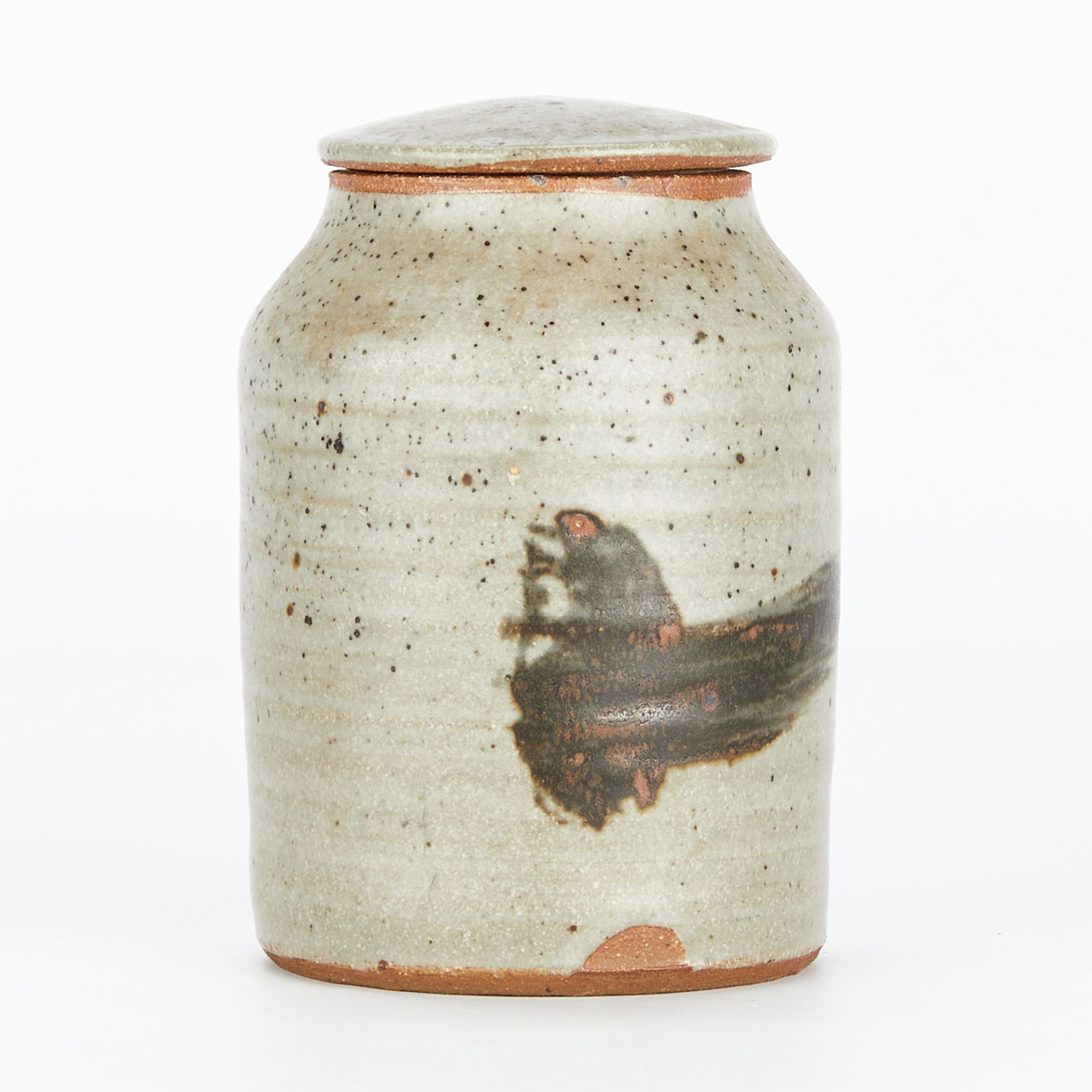 Peter Leach Ceramic Lidded Vessel - Marked - Bild 5 aus 10