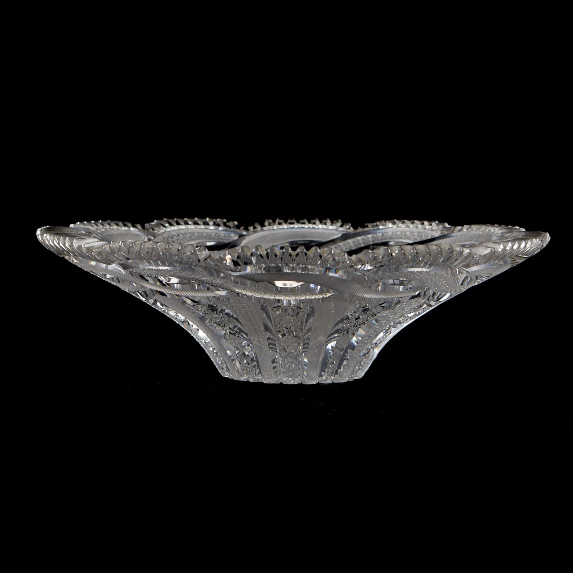 Czech Hand Cut Crystal Bowl - Bild 4 aus 5