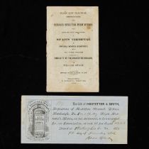 Hostetter's Stomach Bitters Receipt & Pamphlet