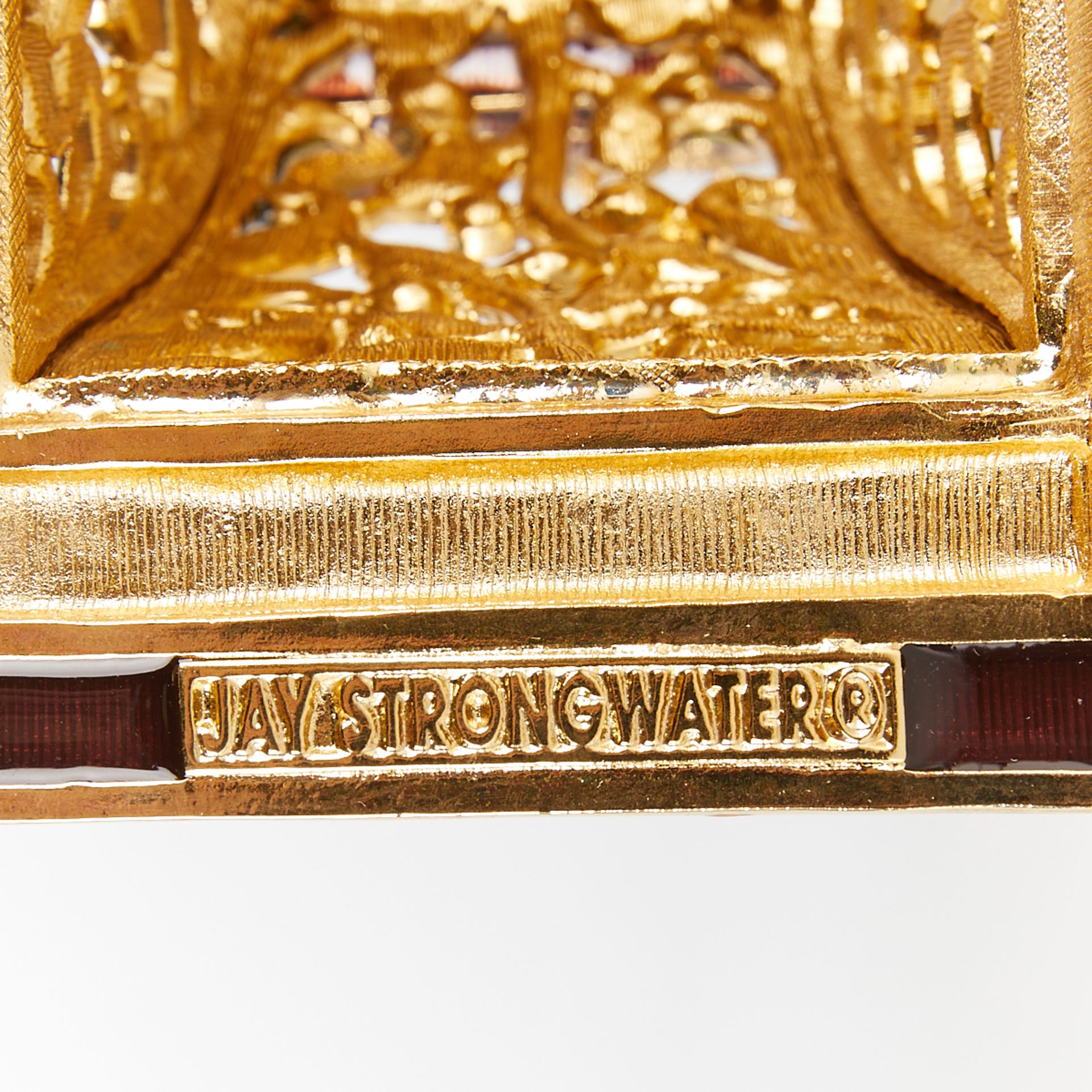 Jay Strongwater Lion Mantel Clock - Bild 7 aus 16