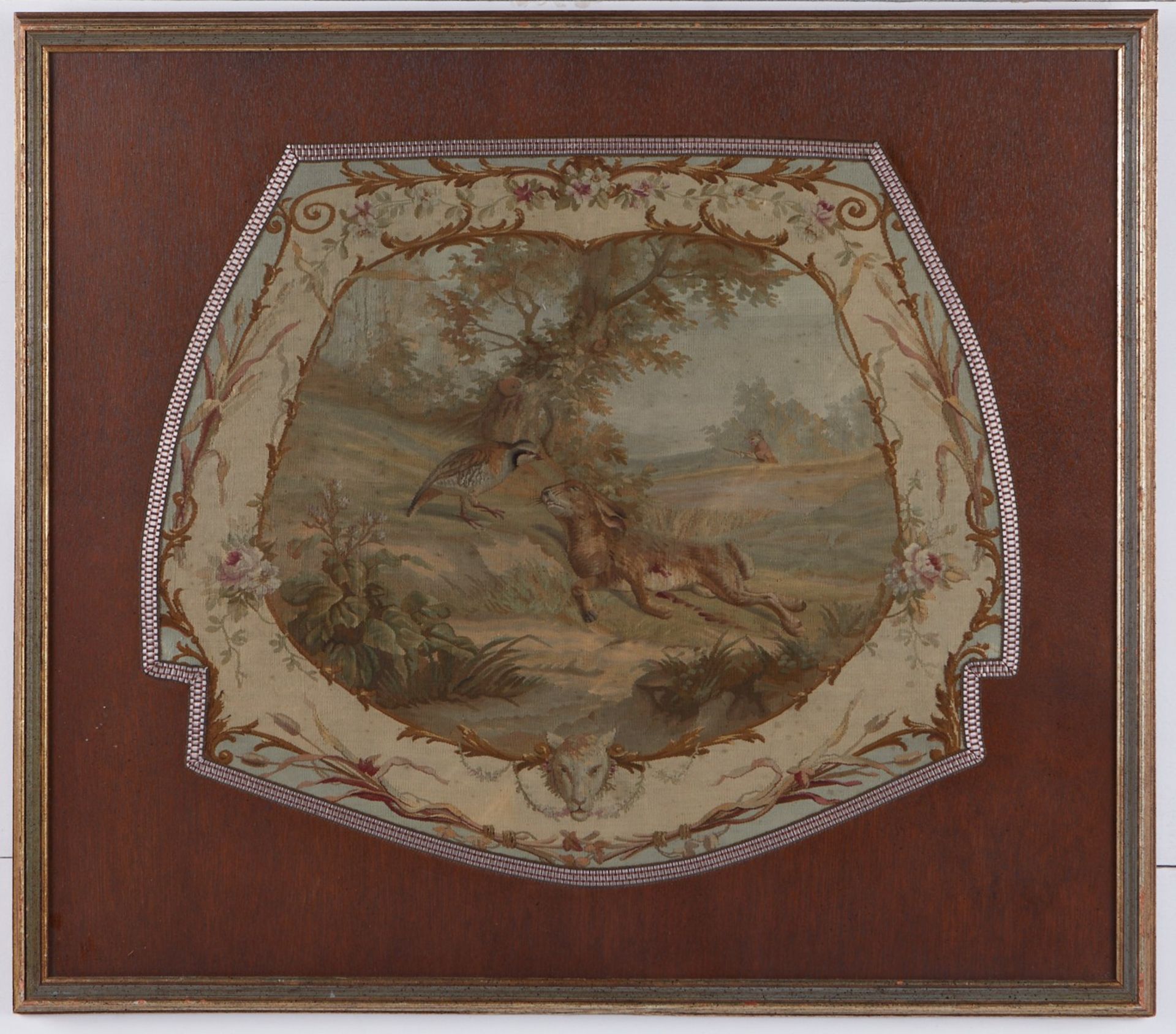 Pr 18th c. Aubusson French Tapestry Fragments - Image 3 of 9