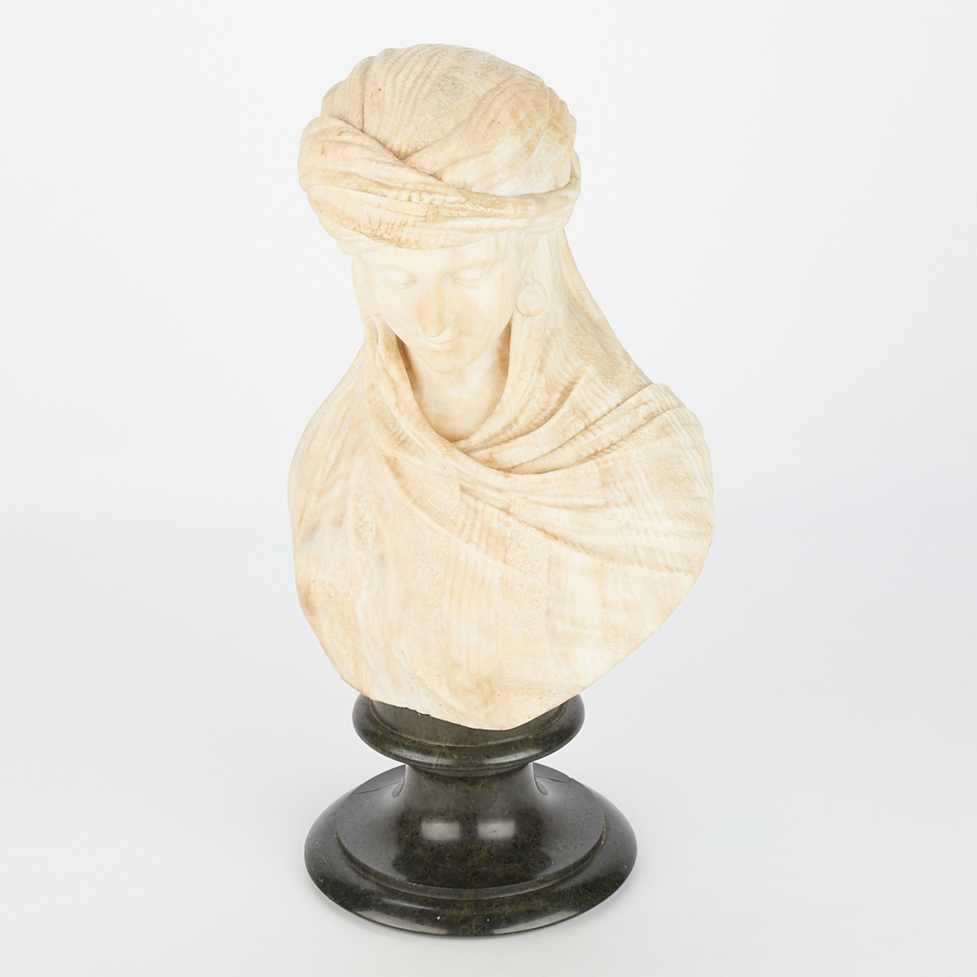 Alabaster Bust with Plinth - Image 7 of 12