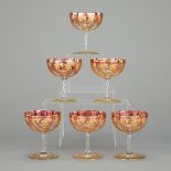 Set of 6 Bohemian Champagne Glasses