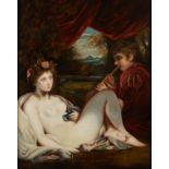 Studio of Reynolds "Venus and Piping Boy" Painting