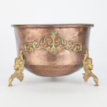 Large Continental Copper Bowl