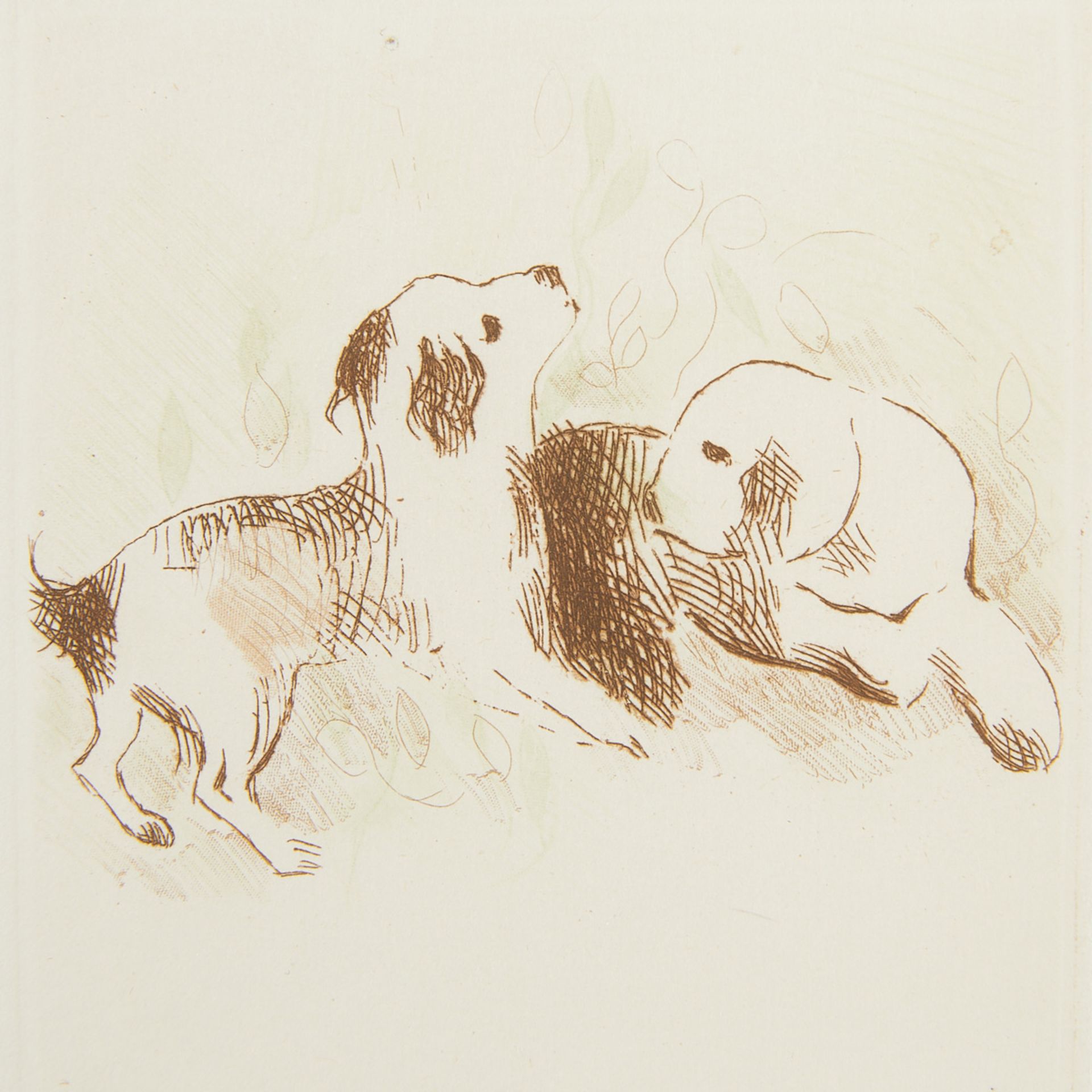 2 Marie Laurencin Aquatints - Cats & Puppies - Bild 4 aus 10
