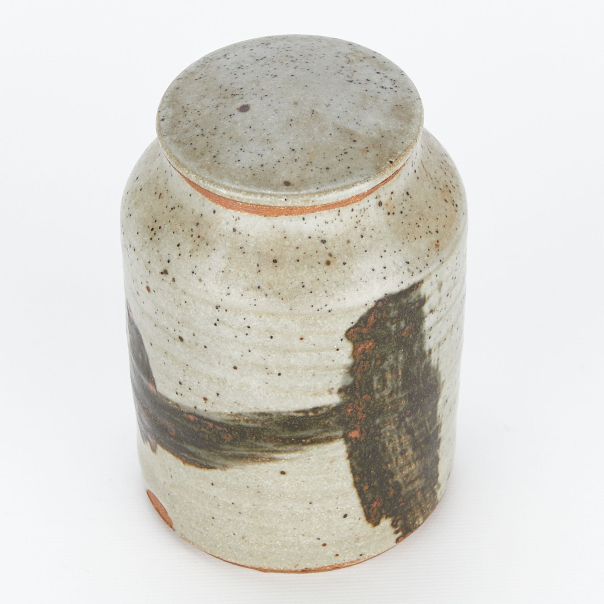 Peter Leach Ceramic Lidded Vessel - Marked - Bild 6 aus 10