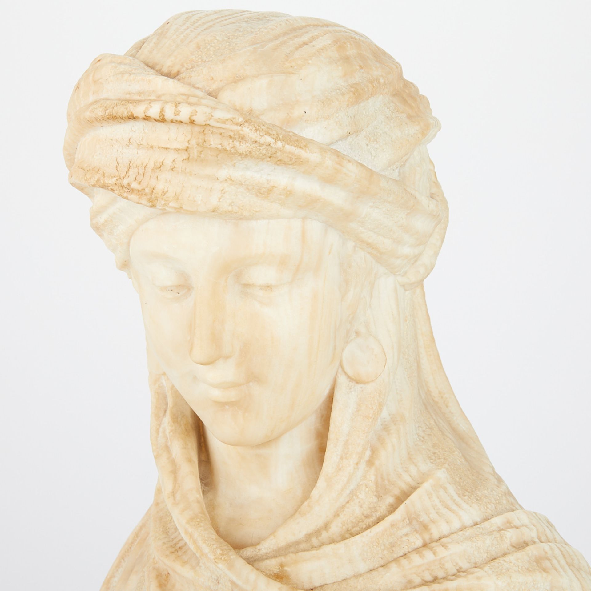 Alabaster Bust with Plinth - Image 8 of 12