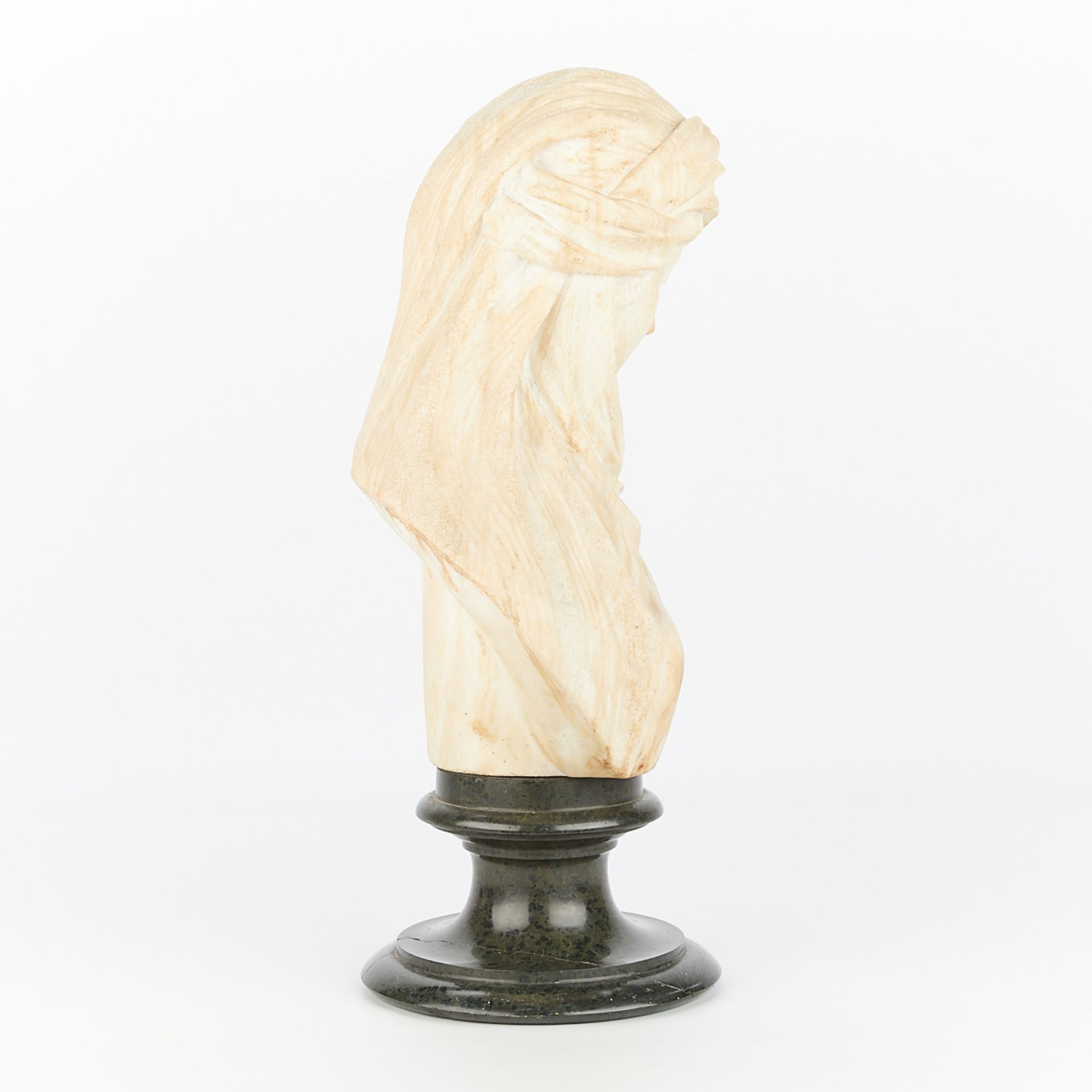 Alabaster Bust with Plinth - Image 6 of 12