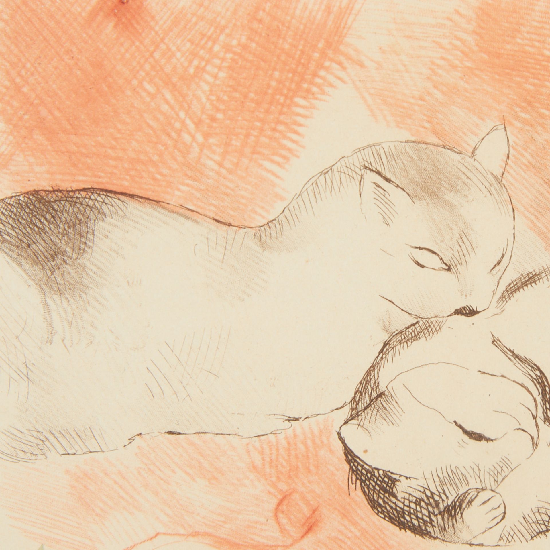 2 Marie Laurencin Aquatints - Cats & Puppies - Bild 8 aus 10