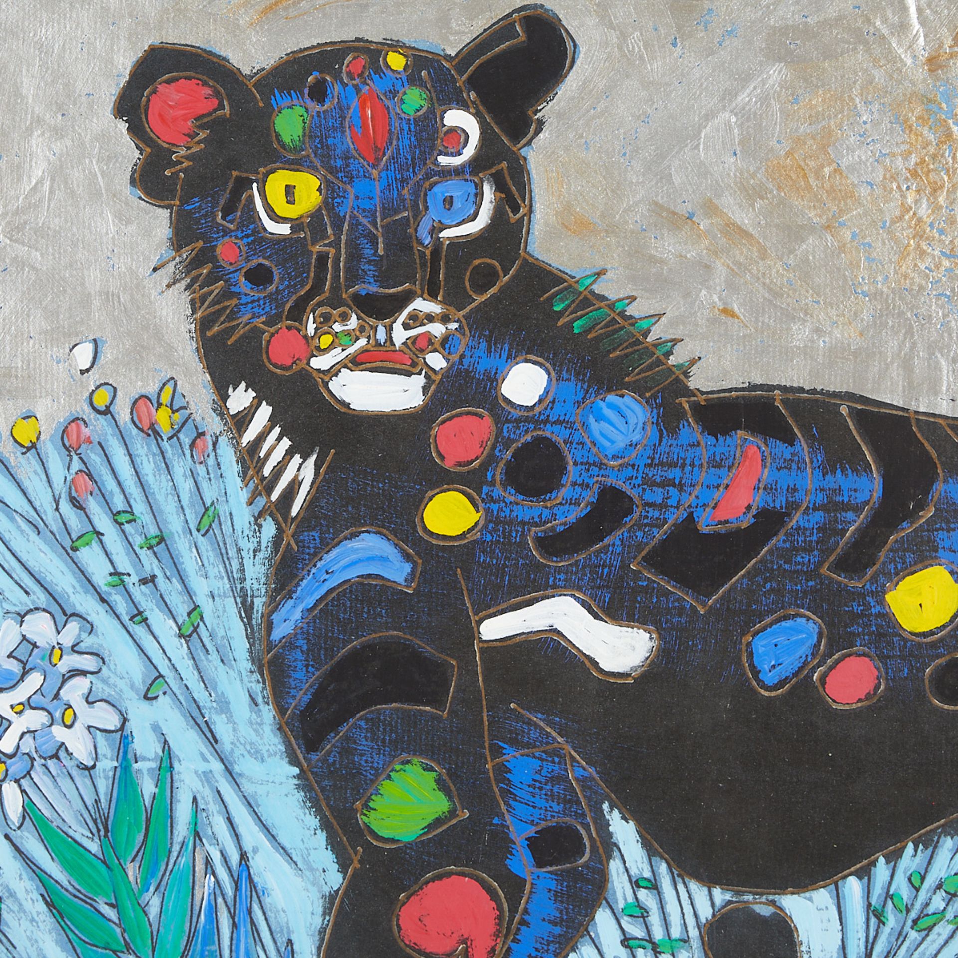 Tiefeng Jiang Cheetahs Painting 1996 - Bild 4 aus 5
