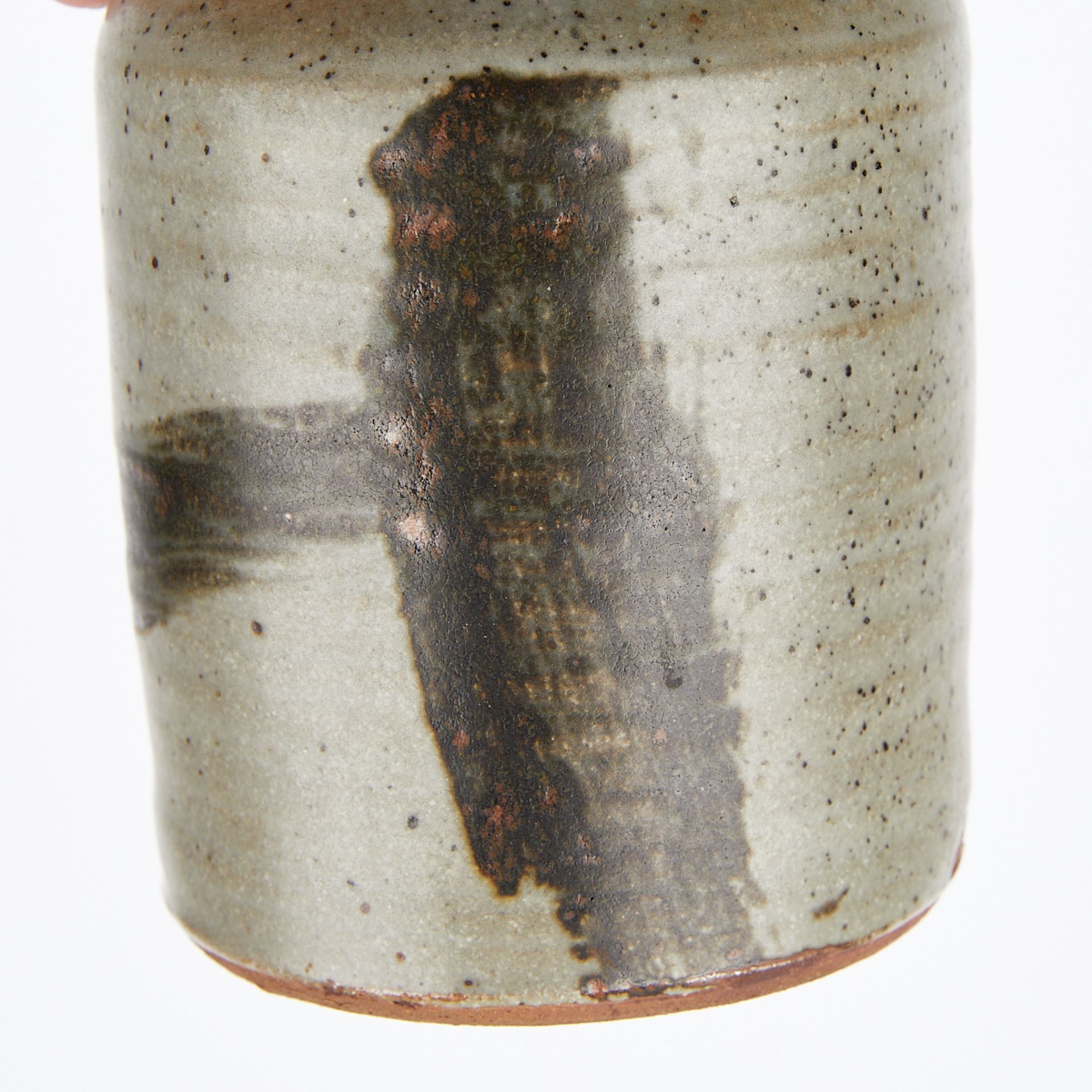 Peter Leach Ceramic Lidded Vessel - Marked - Bild 3 aus 10