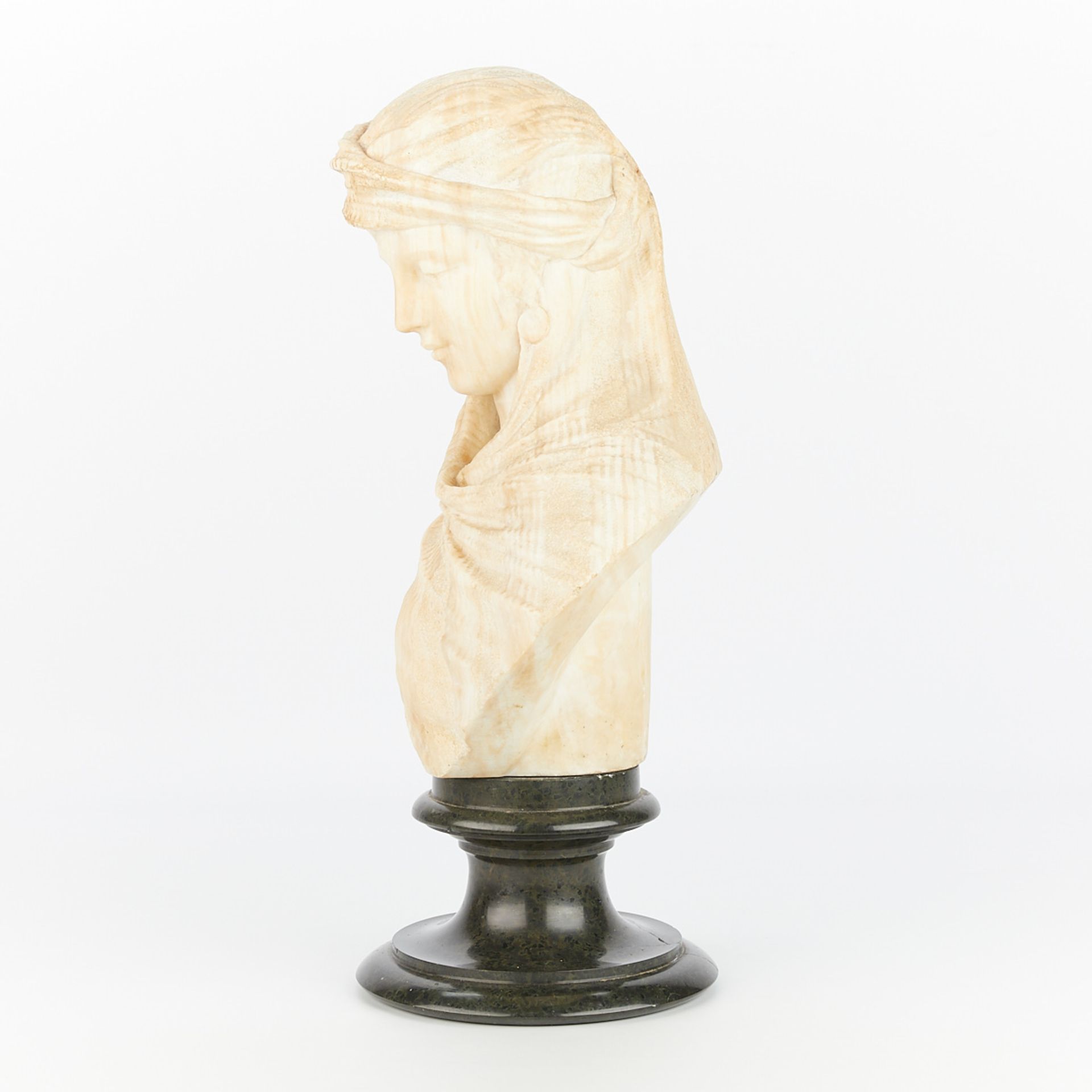Alabaster Bust with Plinth - Image 4 of 12