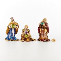 Set 3 Jay Strongwater Gilt Pewter Wise Men