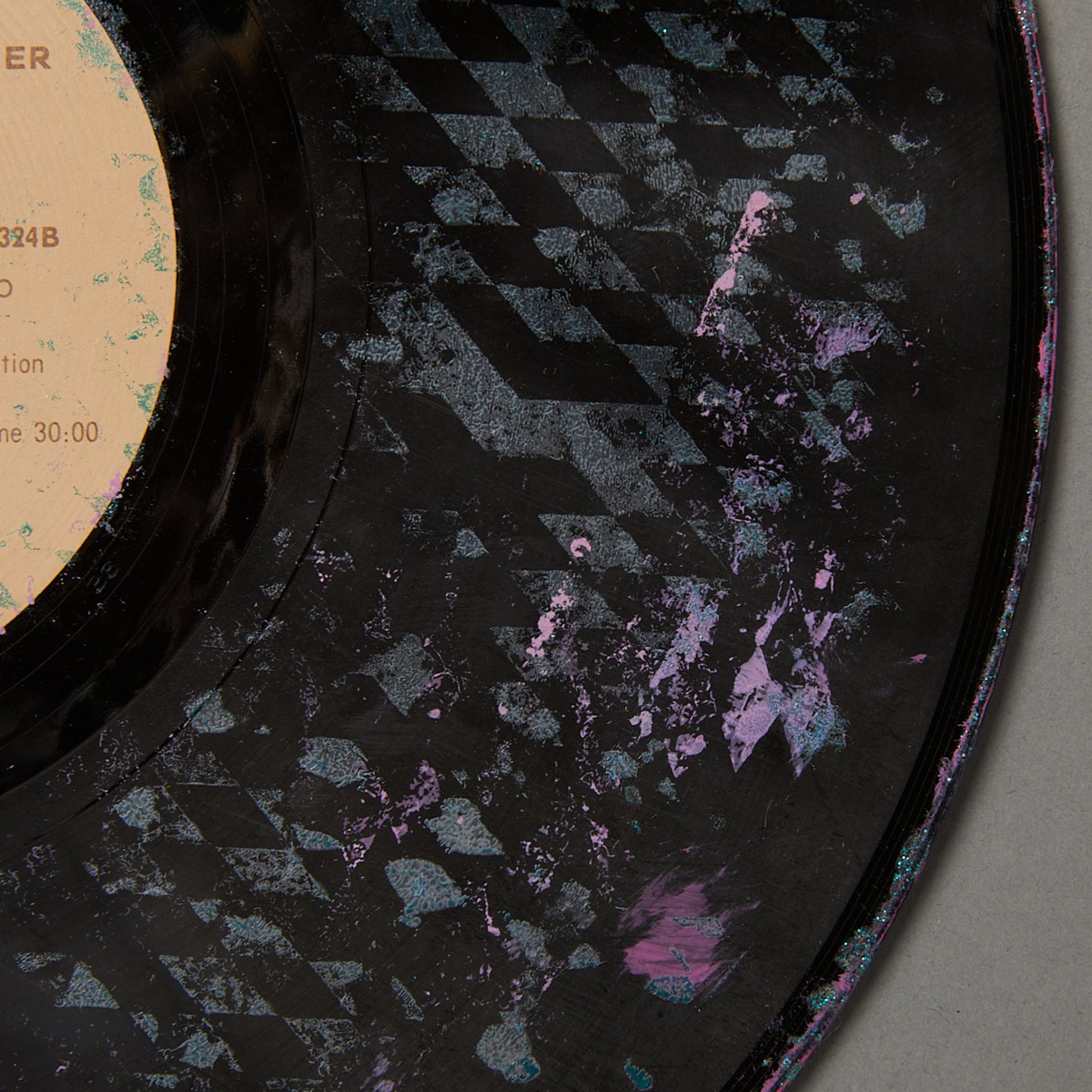 William Weege Mixed Media on Vinyl Record 1976 - Image 6 of 8