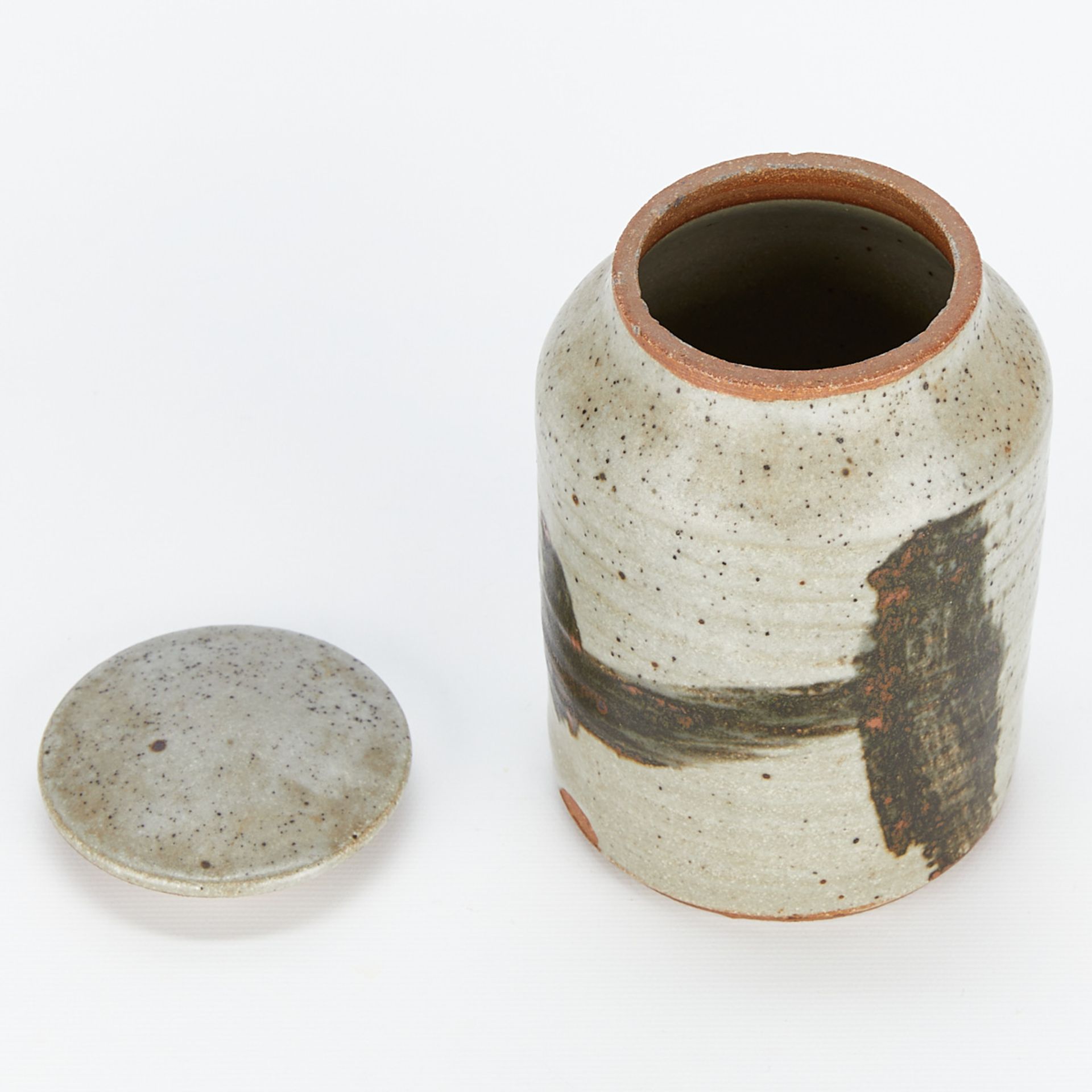 Peter Leach Ceramic Lidded Vessel - Marked - Bild 7 aus 10