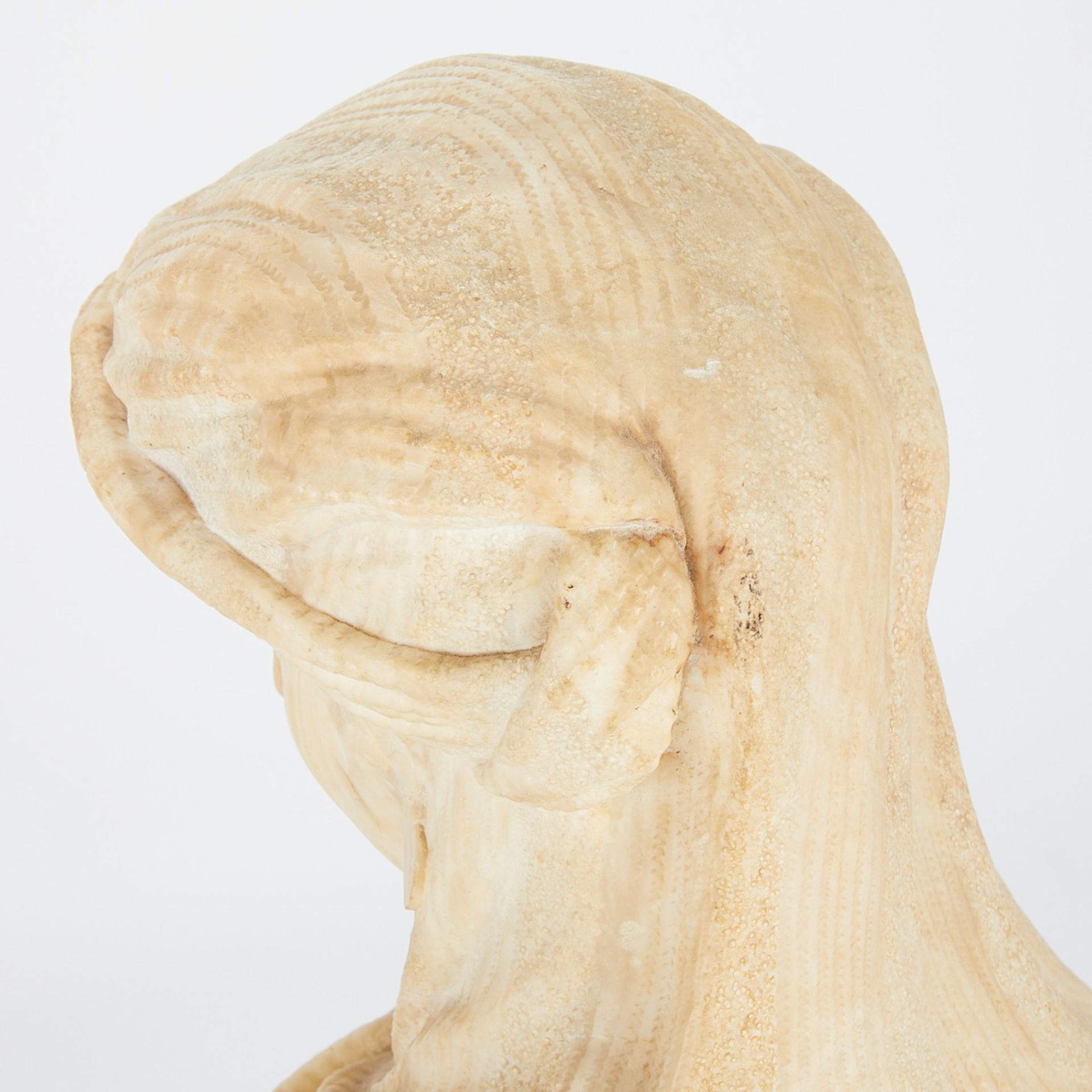 Alabaster Bust with Plinth - Image 10 of 12