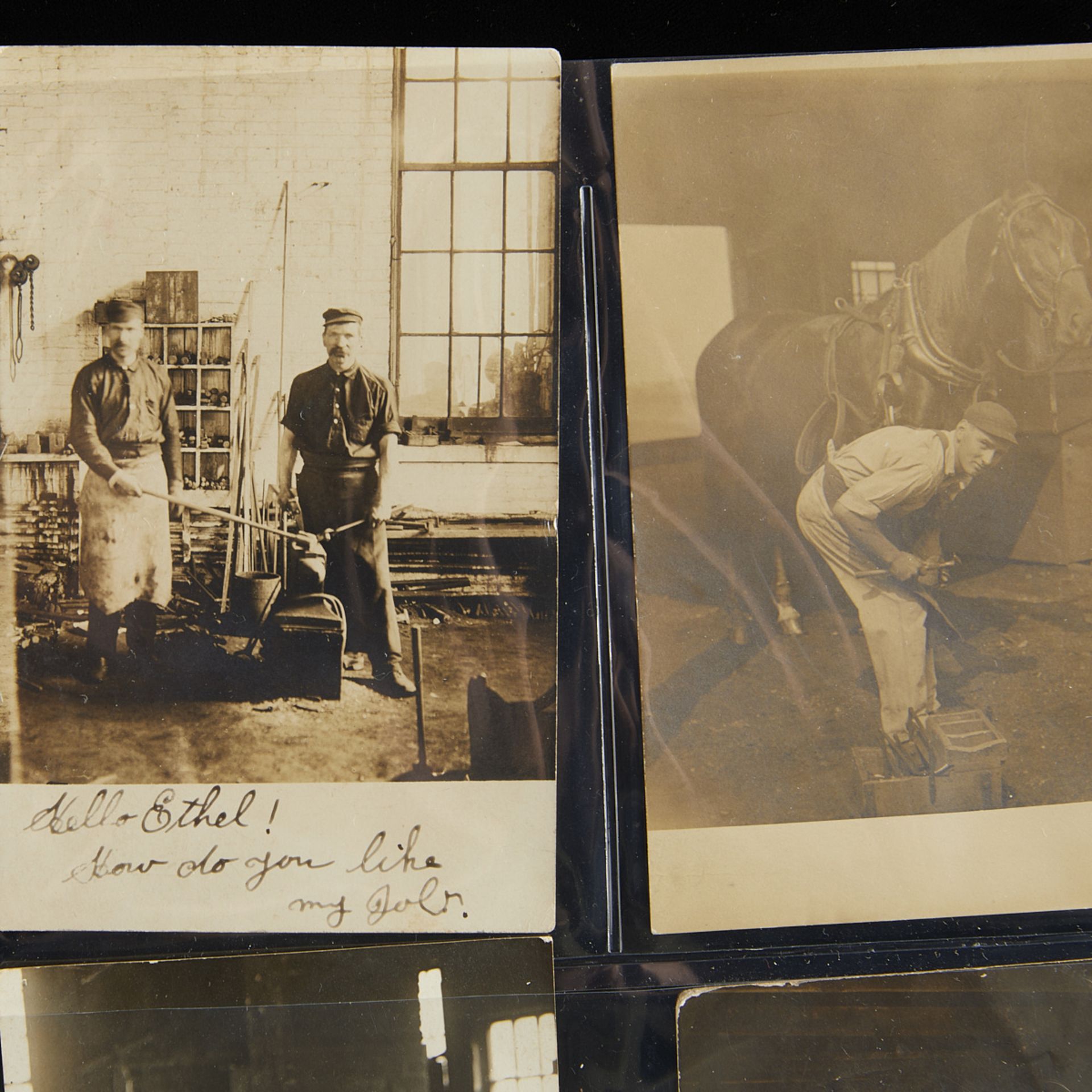 26 Real Photo Postcards of Blacksmiths - Image 3 of 9