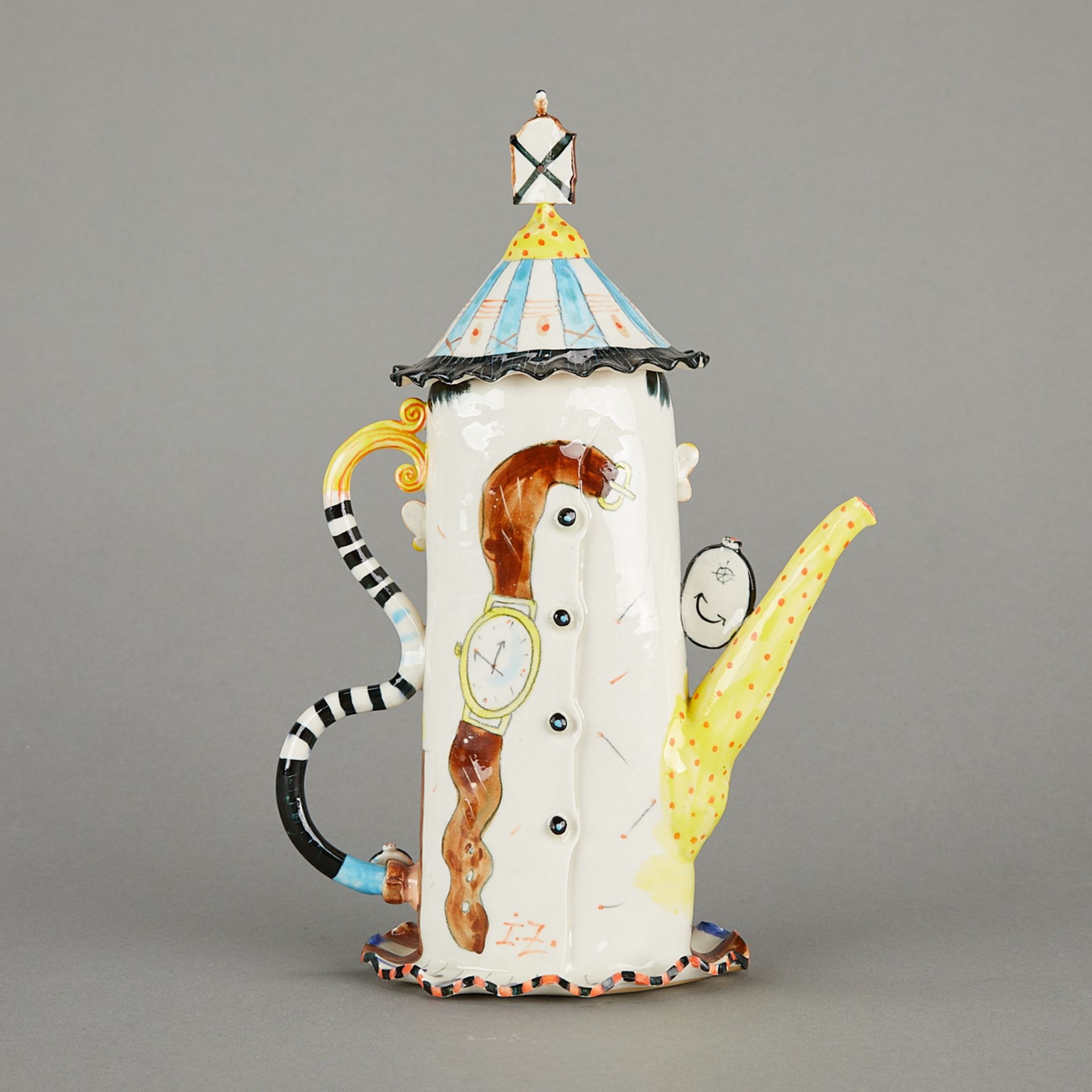 Irina Zaytceba Figural Porcelain Teapot - Bild 4 aus 11