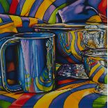 Jeanette Pasin Sloan "Blue Cup" Print 1994