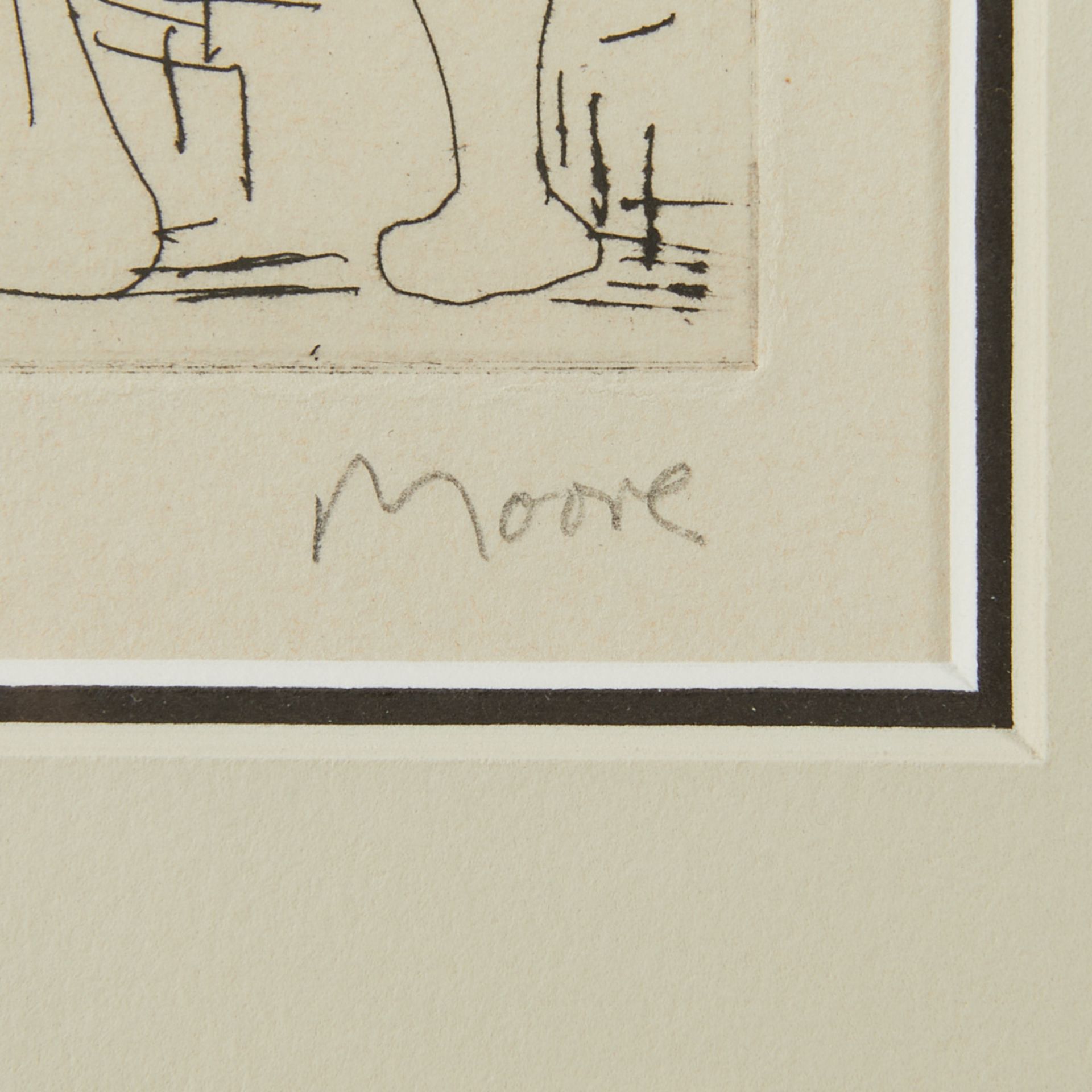Henry Moore Figural Etching - Bild 2 aus 6