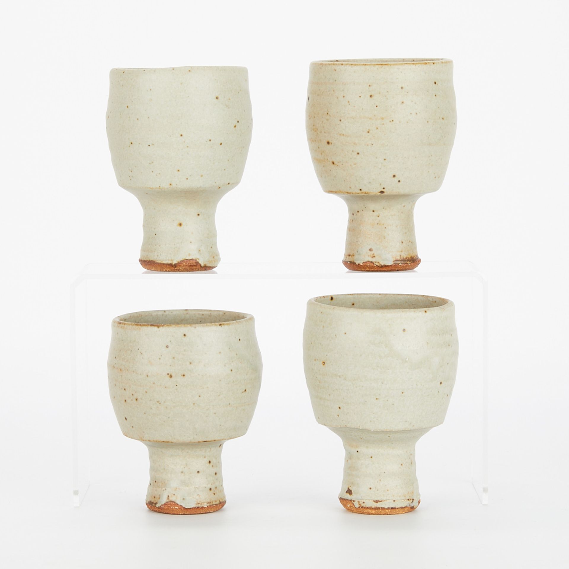 Set 4 Warren MacKenzie Ceramic Chalices - Marked